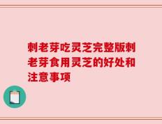 刺老芽吃灵芝完整版刺老芽食用灵芝的好处和注意事项