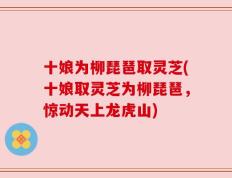 十娘为柳琵琶取灵芝(十娘取灵芝为柳琵琶，惊动天上龙虎山)