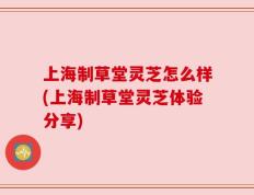 上海制草堂灵芝怎么样(上海制草堂灵芝体验分享)