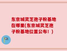 东京城灵芝孢子粉基地在哪里(东京城灵芝孢子粉基地位置公布！)
