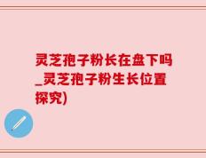 灵芝孢子粉长在盘下吗_灵芝孢子粉生长位置探究)