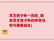 灵芝孢子粉一团团_探索灵芝孢子粉的神奇功效与健康益处)