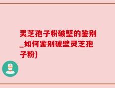灵芝孢子粉破壁的鉴别_如何鉴别破壁灵芝孢子粉)