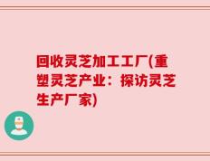 回收灵芝加工工厂(重塑灵芝产业：探访灵芝生产厂家)