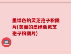 墨绿色的灵芝孢子粉图片(美丽的墨绿色灵芝孢子粉图片)