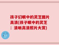 孩子们眼中的灵芝图片高清(孩子眼中的灵芝：清晰高清照片大赏)