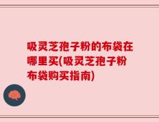 吸灵芝孢子粉的布袋在哪里买(吸灵芝孢子粉布袋购买指南)