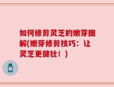如何修剪灵芝的嫩芽图解(嫩芽修剪技巧：让灵芝更健壮！)
