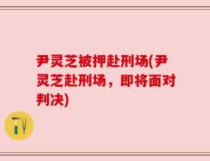 尹灵芝被押赴刑场(尹灵芝赴刑场，即将面对判决)