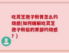 吃灵芝孢子粉胃怎么灼烧感(如何缓解吃灵芝孢子粉后的胃部灼烧感？)