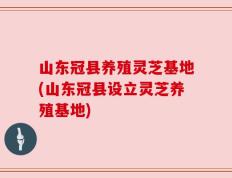 山东冠县养殖灵芝基地(山东冠县设立灵芝养殖基地)