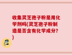 收集灵芝孢子粉是用化学剂吗(灵芝孢子粉制造是否含有化学成分？)