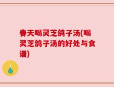 春天喝灵芝鸽子汤(喝灵芝鸽子汤的好处与食谱)