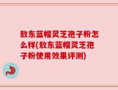 敖东蓝帽灵芝孢子粉怎么样(敖东蓝帽灵芝孢子粉使用效果评测)