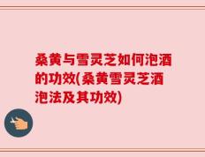 桑黄与雪灵芝如何泡酒的功效(桑黄雪灵芝酒泡法及其功效)