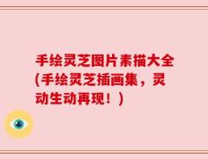 手绘灵芝图片素描大全(手绘灵芝插画集，灵动生动再现！)