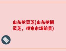 山东挖灵芝(山东挖掘灵芝，观察市场前景)
