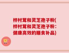 桦村茸和灵芝孢子粉(桦村茸和灵芝孢子粉：健康高效的膳食补品)