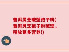 普洱灵芝破壁孢子粉(普洱灵芝孢子粉破壁，释放更多营养!)