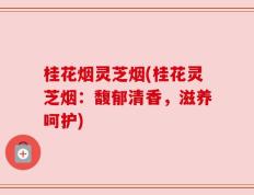 桂花烟灵芝烟(桂花灵芝烟：馥郁清香，滋养呵护)
