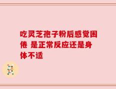 吃灵芝孢子粉后感觉困倦 是正常反应还是身体不适