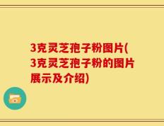 3克灵芝孢子粉图片(3克灵芝孢子粉的图片展示及介绍)