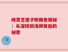 纯灵芝孢子粉颜色探秘：从深棕到浅褐背后的秘密
