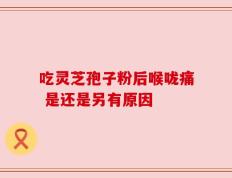 吃灵芝孢子粉后喉咙痛 是还是另有原因