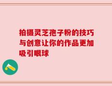 拍摄灵芝孢子粉的技巧与创意让你的作品更加吸引眼球