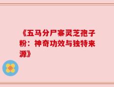 《五马分尸寨灵芝孢子粉：神奇功效与独特来源》