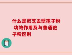 什么是灵芝去壁孢子粉 功效作用及与普通孢子粉区别