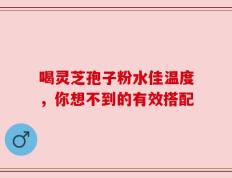 喝灵芝孢子粉水佳温度，你想不到的有效搭配