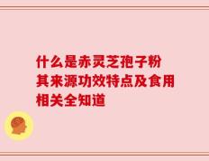 什么是赤灵芝孢子粉 其来源功效特点及食用相关全知道
