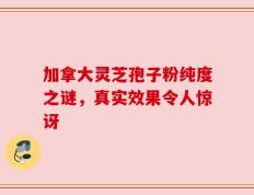 加拿大灵芝孢子粉纯度之谜，真实效果令人惊讶