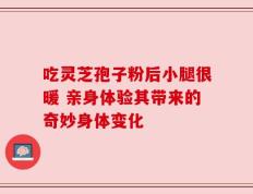吃灵芝孢子粉后小腿很暖 亲身体验其带来的奇妙身体变化