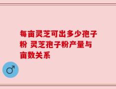 每亩灵芝可出多少孢子粉 灵芝孢子粉产量与亩数关系