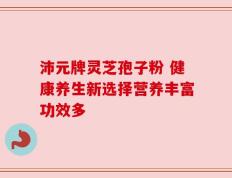 沛元牌灵芝孢子粉 健康养生新选择营养丰富功效多