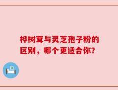 桦树茸与灵芝孢子粉的区别，哪个更适合你？