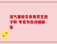 湿气重能否食用灵芝孢子粉 专家为你详细解答