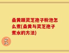 桑黄跟灵芝孢子粉泡怎么煮(桑黄与灵芝孢子煮水的方法)