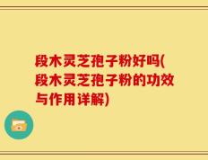 段木灵芝孢子粉好吗(段木灵芝孢子粉的功效与作用详解)
