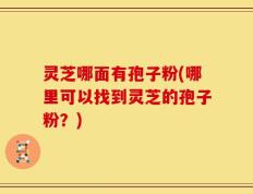 灵芝哪面有孢子粉(哪里可以找到灵芝的孢子粉？)