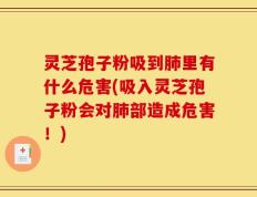 灵芝孢子粉吸到肺里有什么危害(吸入灵芝孢子粉会对肺部造成危害！)