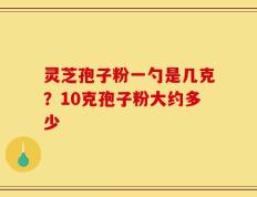 灵芝孢子粉一勺是几克？10克孢子粉大约多少