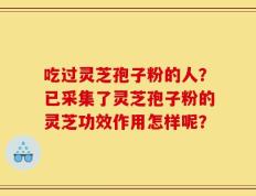 吃过灵芝孢子粉的人？已采集了灵芝孢子粉的灵芝功效作用怎样呢？