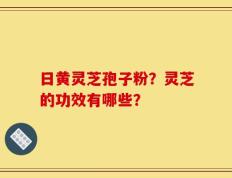 日黄灵芝孢子粉？灵芝的功效有哪些？
