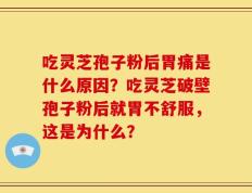 吃灵芝孢子粉后胃痛是什么原因？吃灵芝破壁孢子粉后就胃不舒服，这是为什么？