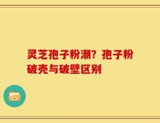 灵芝孢子粉潮？孢子粉破壳与破壁区别