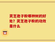 灵芝孢子粉哪种树的好处？灵芝孢子粉的功效是什么