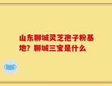 山东聊城灵芝孢子粉基地？聊城三宝是什么